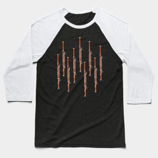 Bassoon on black Baseball T-Shirt